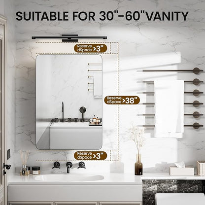 Medicine Cabinet with Mirror, 20x30 Inch Aluminum Bathroom Cabinet with Adjustable Shelves, Built-in Makeup Storage, Recessed or Surface Mount, Soft Close Hinges, Matte Black