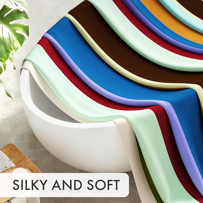 AmazerBath Colorful Vertical Stripes Shower Curtain, Cute Stripe Bathroom Shower Curtain Set with 12 Shower Curtain Hooks, Rustic Fabric Shower Curtain, 72x72 Inches