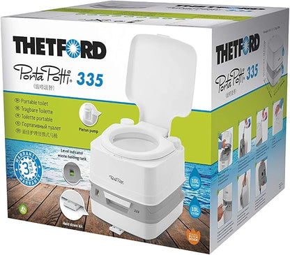 Thetford 92828 Porta Potti 335 Portable Toilet, White-Grey 313 x 342 x 382 mm