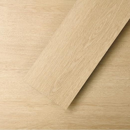 MULGREAT Peel and Stick Floor Tile, 54 Sq.Ft Waterproof Vinyl Flooring, 36 Pieces Wood-Look Self Adhesive Luxury Vinyl Plank Flooring for DIY Bathroom Laundry Bedroom RV Kitchen (Creamy Oak)