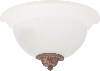 Designers Fountain Value Wall Sconce Light, 6.25 Inch Lighting Fixture for Bedroom, Bathroom and Entryway, Assorted Cap Finishes, 6021-AST