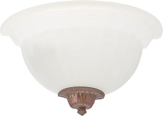 Designers Fountain Value Wall Sconce Light, 6.25 Inch Lighting Fixture for Bedroom, Bathroom and Entryway, Assorted Cap Finishes, 6021-AST