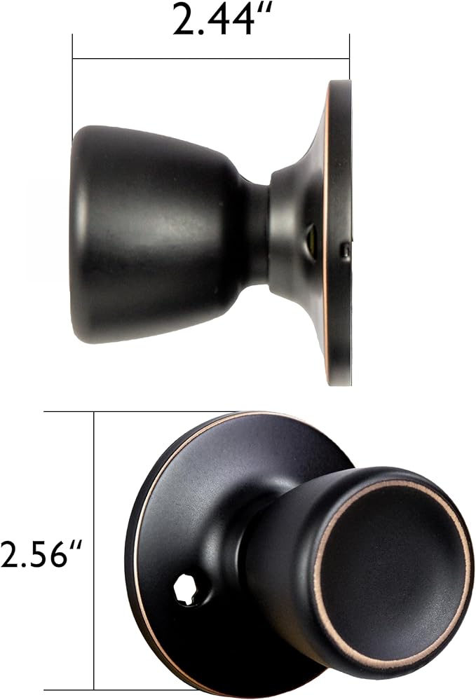 Design House Terrace Interior Door Knob - Dummy Door Lever for Interior Door, Oil Rubbed Bronze Design House 728691