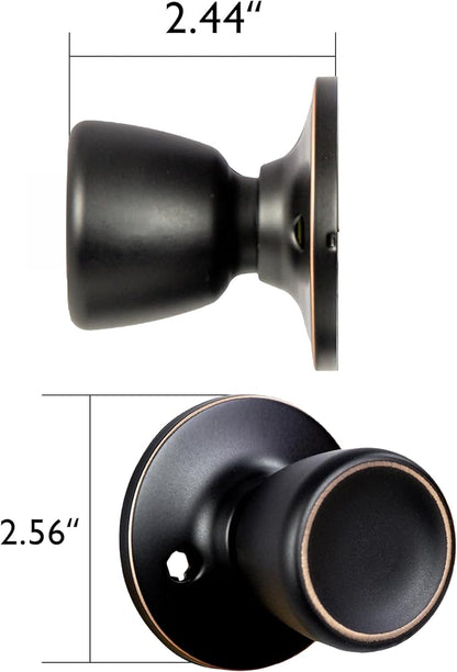 Design House Terrace Interior Door Knob - Dummy Door Lever for Interior Door, Oil Rubbed Bronze Design House 728691