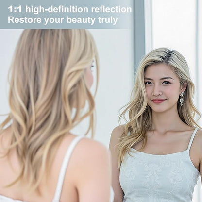 Dewfig Arched Full Length Mirror, 77"x38" Large Floor Mirror, White | Aluminum Alloy Frame Oversized Full Body Mirror, HD Shatterproof Tempered Glass, Lean/Stand/Wall for Living Room,Bedroom