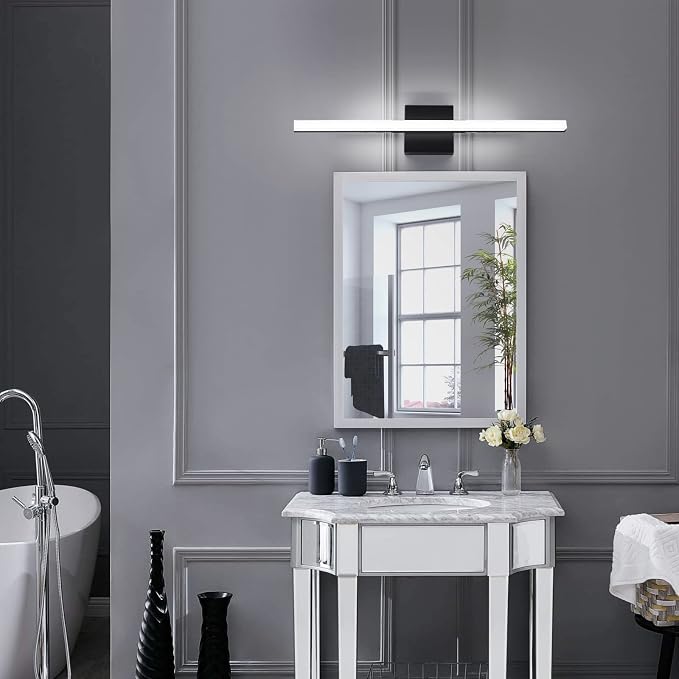 Modern LED Vanity Lights for Bathroom - 24IN 14W (2 Pack) Daylight White Over Mirror Vanity Lighting Fixtures
