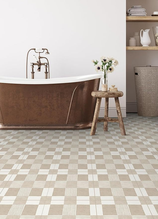 FloorPops Richmond Peel and Stick Floor Tiles, FP6470