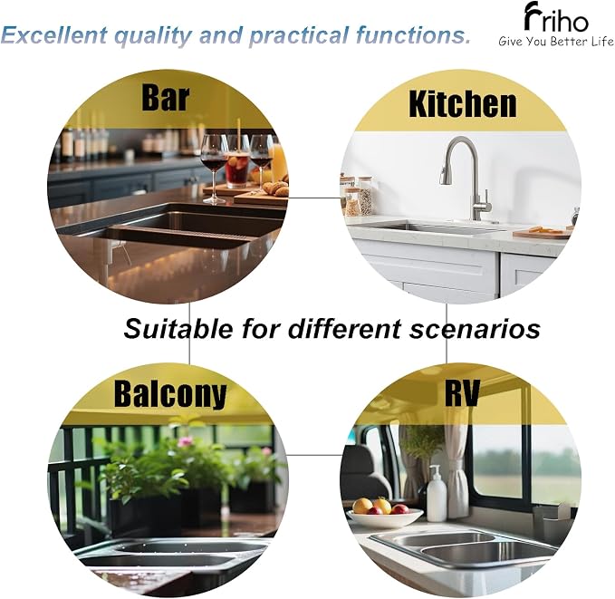 Friho 33x22 Inch Drop In Kitchen Sink, Top Mount Silver SUS304 Stainless Steel Single Bowl, 18 Gauge Handmade Sink with Basket Strainer