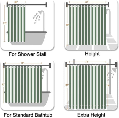 Red Floral Eucalyptus Shower Curtain with Hooks, 72x84 Inch | Waterproof Fabric, Watercolor Leaves and Floral, Botanical Style, Machine Washable, Quick-Drying, for Hotel Bathroom