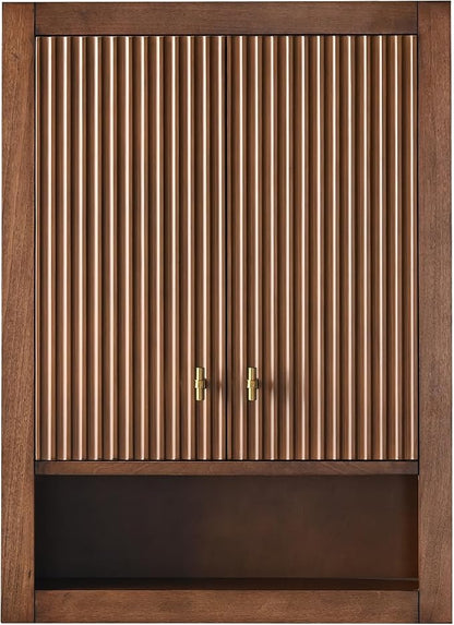 Vanity Art Vanity with Storage Cabinet & Shelves, Free-Standing Vanity with Soft-Closing Doors, Walnut, Golden Brushed Handware VA91-TC-Walnut-GB