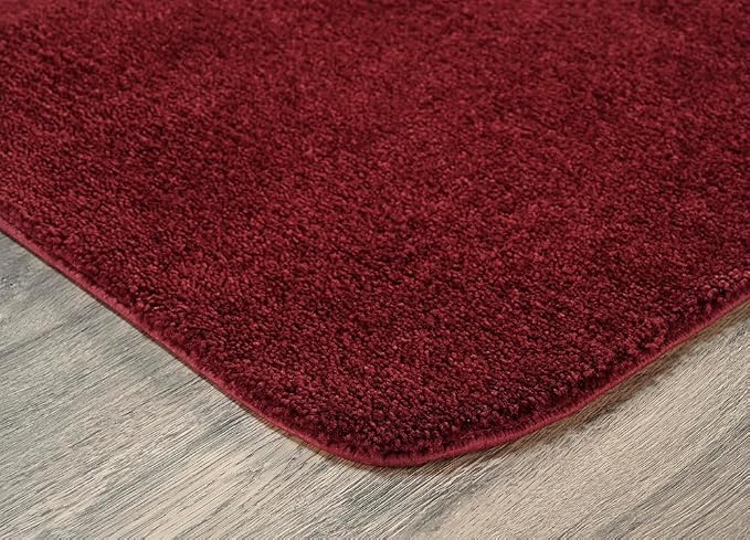 Garland Rug Traditional Nylon Washable Chili Pepper Red 24" X 40" Bath Rug - Soft, Absorbent, and Stylish for Your Bathroom