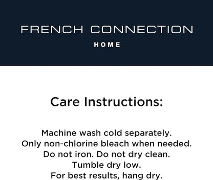 French Connection Nellore Bathroom Rugs, Woven and Beaded, Durable Bath Rugs, Thick Bath Mats for Bathroom and Shower Rugs, 17" x 28", Dusty Pink