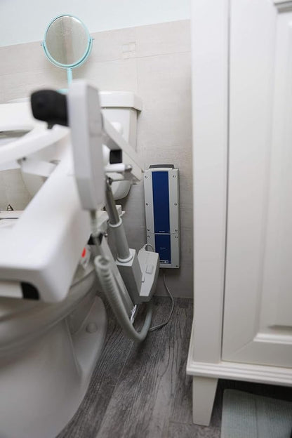 EZ-ACCESS TILT Toilet Incline Lift, Battery Powered (Battery Included), Elongated Seat