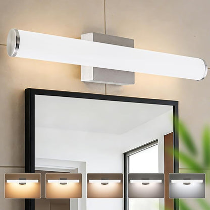 Vanity Light 22IN 5CCT Dimmable Bathroom Light Fixtures Over Mirror White