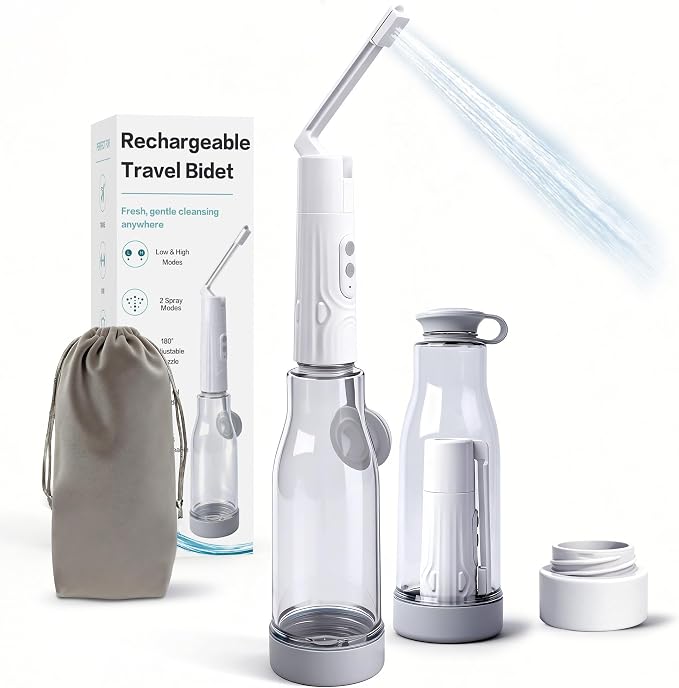Portable Bidet for Travel, 400ml Rechargeable Electric Bidet Sprayer