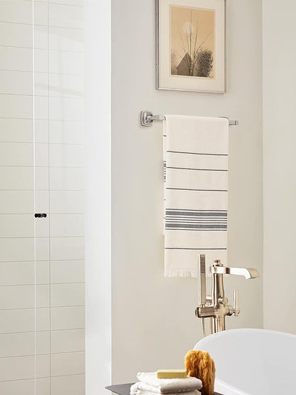 Amerock BH36093G10 | Brushed Nickel Towel Bar | 18 in (457 mm) Towel Rack | Stature | Bathroom Towel Holder | Bathroom Hardware | Bath Accessories