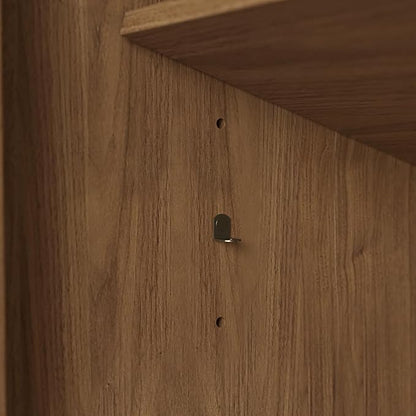 OVE Decors Indy 36 in. Undermount Single Sink Bathroom Vanity with White Engineered Marble Top, Warm Walnut