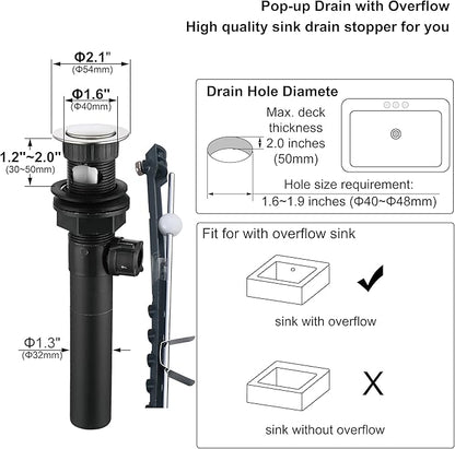 8 Inch Two-Handle Widespread Bathroom Faucet with Pop up Drain, Brushed Nickel Bathroom Sink Faucet 3 Hole,High Arc Swivel Spout Lavatory Faucet,2 Pack,WF-8801-BN