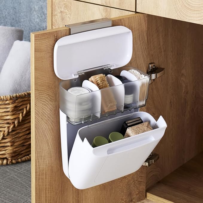 YouCopia DoorStash Toiletry Organizer, Hanging Cabinet Bathroom Storage