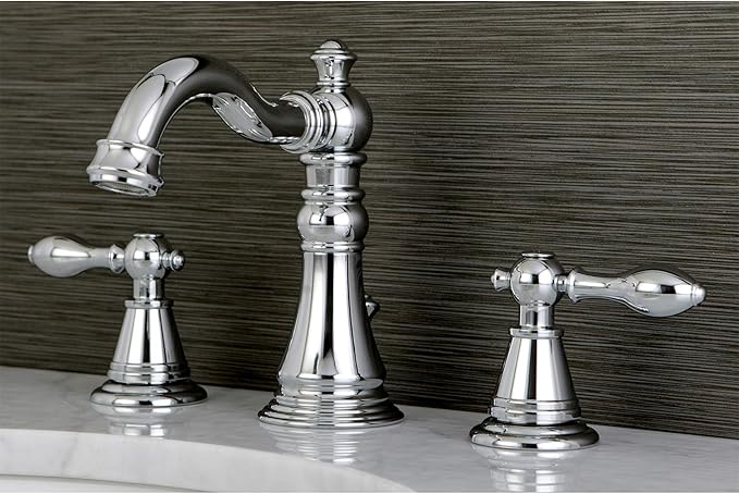 Kingston Brass FSC1971AL English Classic Widespread Lavatory Faucet, 5-5/16" Spout Reach, Polished Chrome