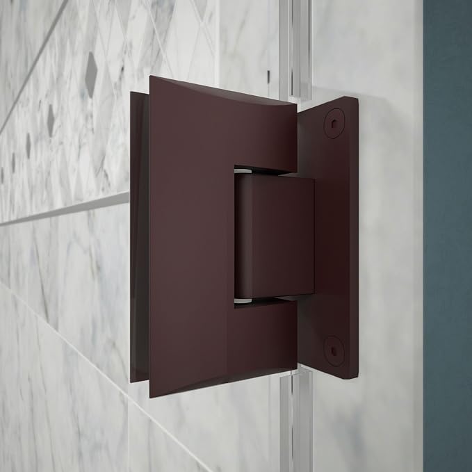 DreamLine Unidoor 30 in. W x 72 in. H Frameless Hinged Shower Door in Oil Rubbed Bronze, SHDR-20307210F-06