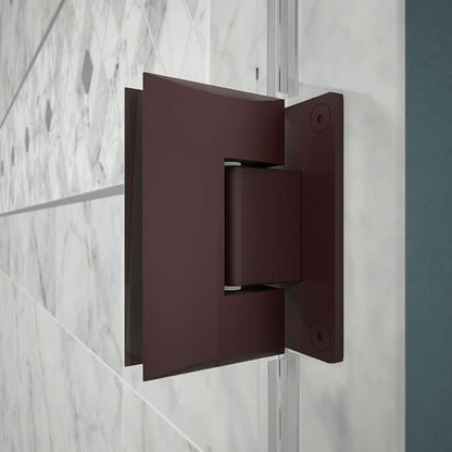 DreamLine Unidoor 30 in. W x 72 in. H Frameless Hinged Shower Door in Oil Rubbed Bronze, SHDR-20307210F-06
