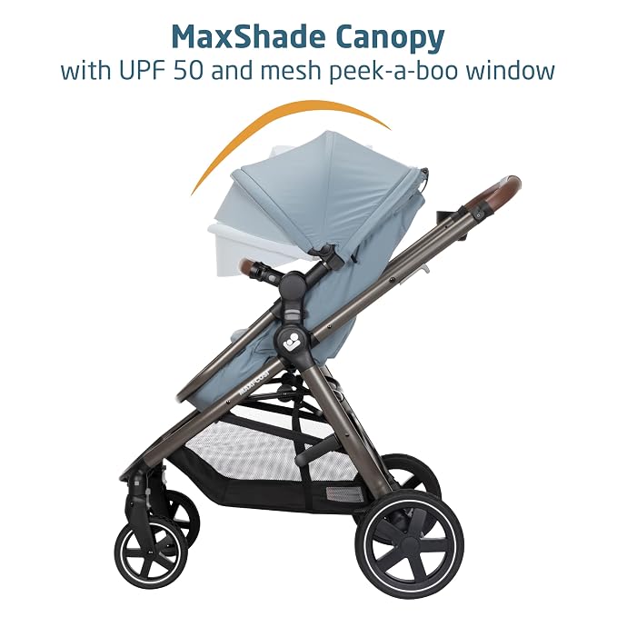 Maxi-Cosi Zelia 2 Luxe 5-in-1 Modular Travel System, New Hope Grey