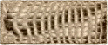 TYUU Waffle Runner Rug Bathroom, Long Boho Bath Mat Non Slip, 72x24 Khaki | Super Absorbent Quick Dry Bath Rug, Non-Slip Backing, Soft Waffle Washable Farmhouse Bathroom Mats, Tub, Shower & Home Decor