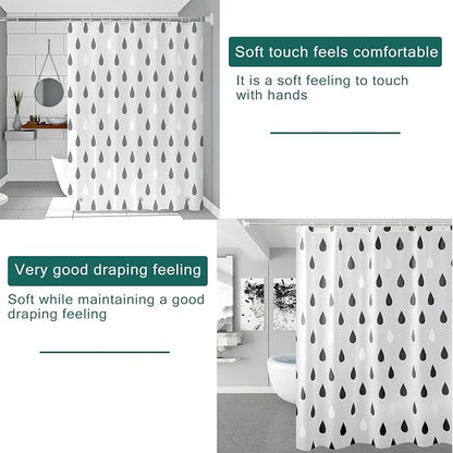 Shower Curtain Liner, 100% Waterproof Peva Shower Curtains with 3 Duty Heavy Bottom Magnets and 12 Rust Proof Grommets, 72x72 Weighted Shower Liner for Shower Stall, Bathtubs