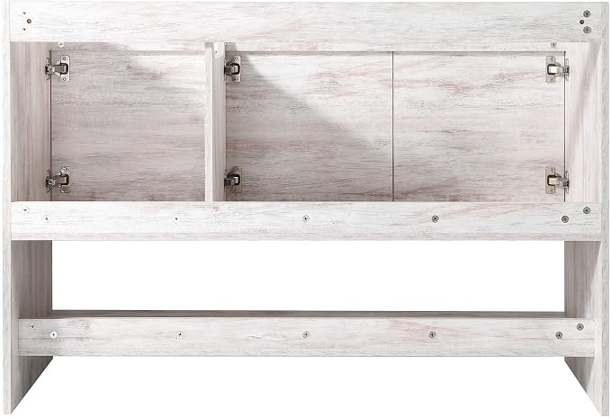 Phoenix 48 Inch Bathroom Vanity with Sink – Modern Design, Soft-Close Doors, Storage Drawers, Durable Build – White Vanity for Small Bathrooms (Full Assembly Required)