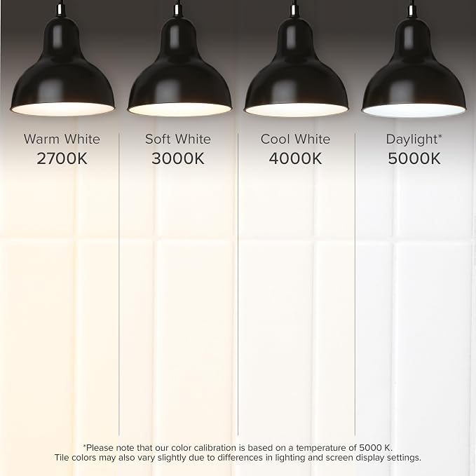 Smart Tiles Peel and Stick backsplash, Stacked Pure White, 11.43"x9" | Pack of 5 (3.5 sq ft), Matte, Heat/Moisture Resistant, Low VOC, Kitchen/Bathroom, Renter Friendly, Made in Canada