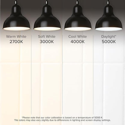 Smart Tiles Peel and Stick backsplash, Stacked Pure White, 11.43"x9" | Pack of 5 (3.5 sq ft), Matte, Heat/Moisture Resistant, Low VOC, Kitchen/Bathroom, Renter Friendly, Made in Canada