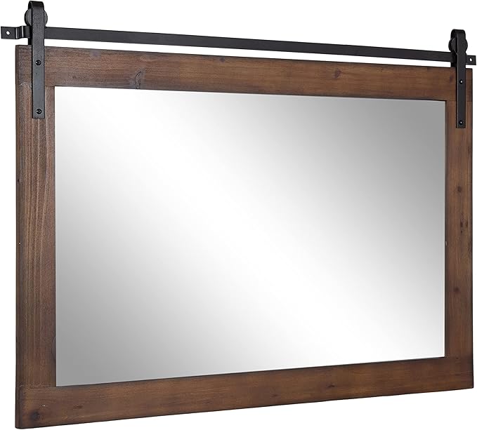 Kate and Laurel Cates Farmhouse Wall Mirror