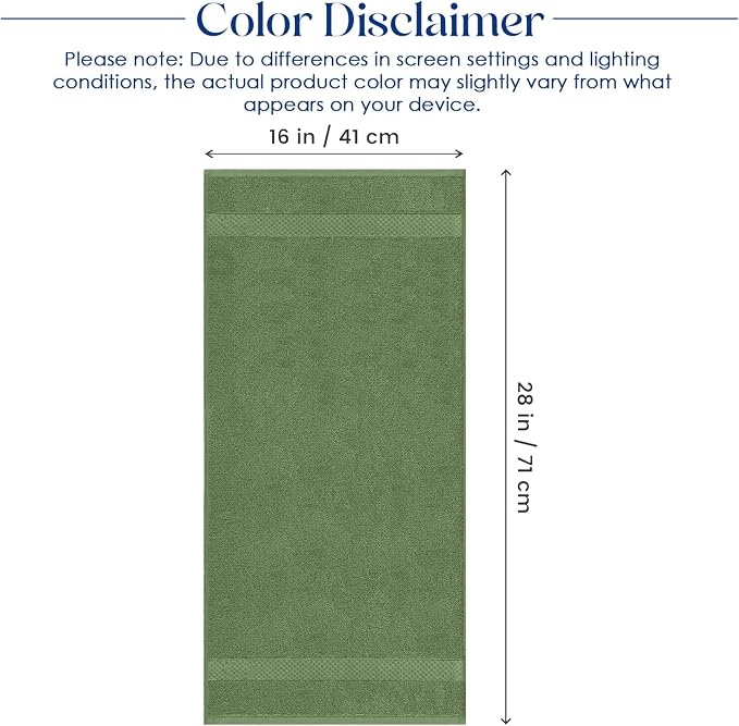 DAN RIVER Luxury Hand Towel – Soft, Absorbent, Quick-Drying, Premium Cotton Towel, Perfect for Everyday Use, 16x28 Inches - Sage Green