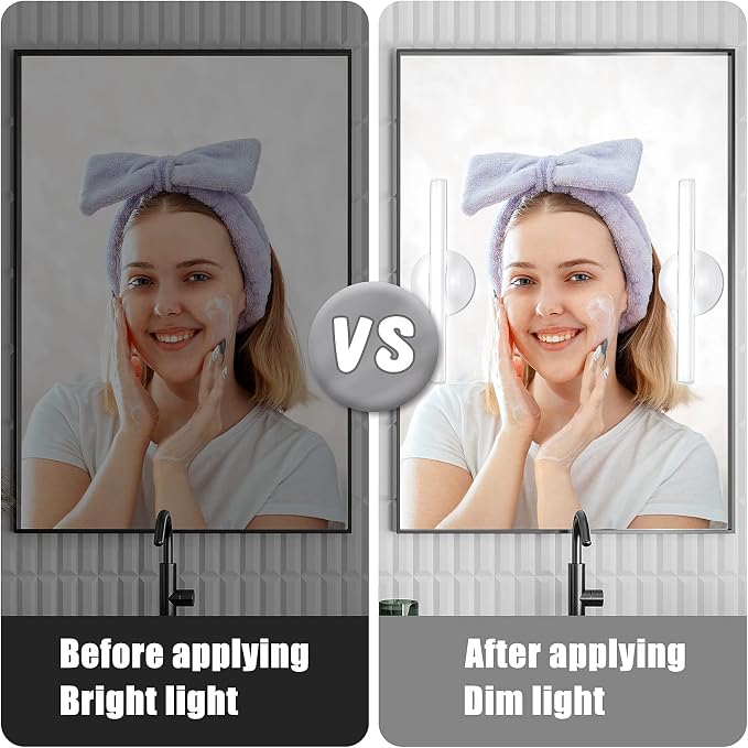 Benature LED Mirror Lights Portable Rechargeable Vanity Light 3 Brightness Touch Control Makeup Light for Bathroom Dressing Room 2 Packs | Portable, Rechargeable, 3 Brightness Levels, Touch Control, For Bathroom Dressing Room