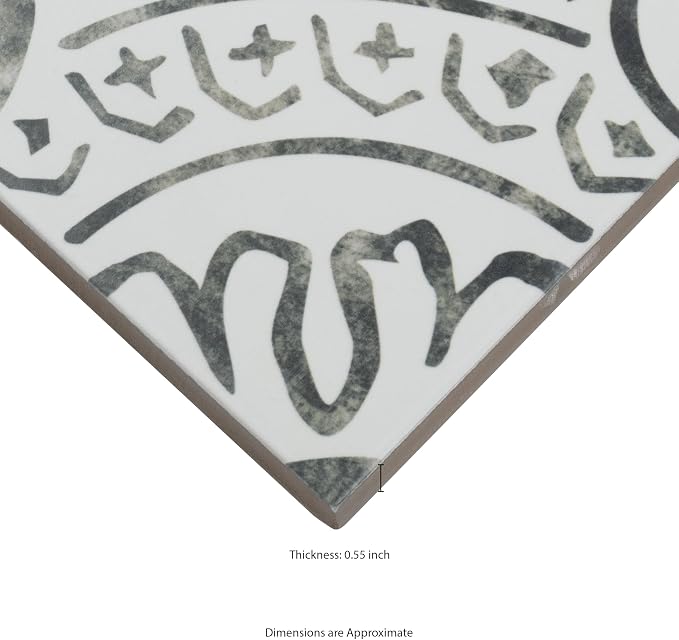 MSI La Paloma Encaustic Glazed Porcelain Floor Wall Tile Sample Flooring