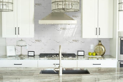 2026 New Upgrade Peel and Stick Backsplash Tile, Peel and Stick 11.34" X 11.57" Wall Tile for Kitchen, Bathroom, Fireplace, Laundry (Polished Marble, 5 Packs)