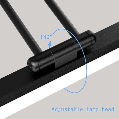 Ralbay 24" LED Modern Black Vanity Light 14W Adjustable Matte Black Bathroom Vanity Light Modern LED Bathroom Vanity Light Fixtures Over Mirror (6000K Cool White Light)