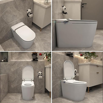 Smart Toilet with Bidet, Bidet Toilet, Modern Smart Toilets, Inteligente Japanese Toilet Seat,Toilet with Bidet Built in, Tankless Electric Toilet With Auto Open/Close Lid, Warm Water, Heated Seat
