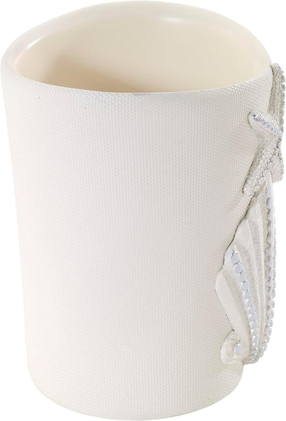 Avanti Linens - Tumbler, Countertop Organizer, Seashell Inspired Bathroom Accessories, Guest Bathroom Essentials (Sequin Shells Collection)