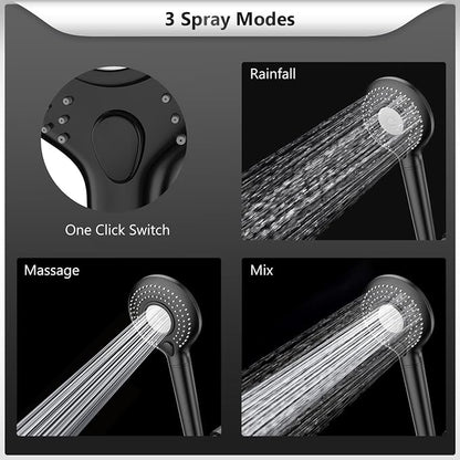 FEELSO Filtered Shower Head with Handheld, High Pressure Shower Filter Head | 15 Stage Water Softener Filters for Hard Water, Remove Chlorine & Harmful Substance, 3 Spray Mode Showerhead, Hose & Bracket