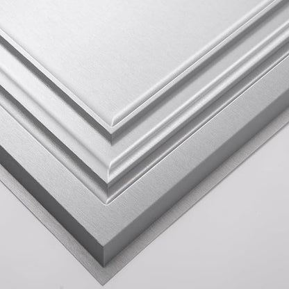 Art3d PVC Ceiling Tiles, 2'x2' Plastic Sheet in Argent Silver (12-Pack)