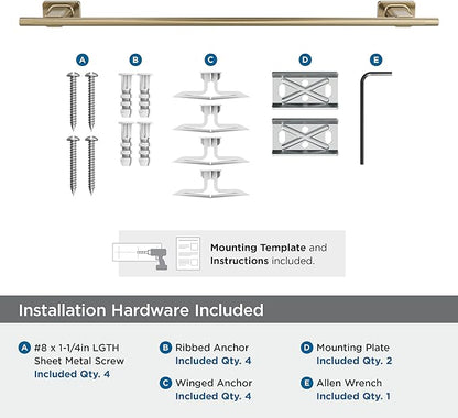 Amerock Bronx Golden Champagne 24 inch (610mm) Towel Bar, BH26615BBZ
