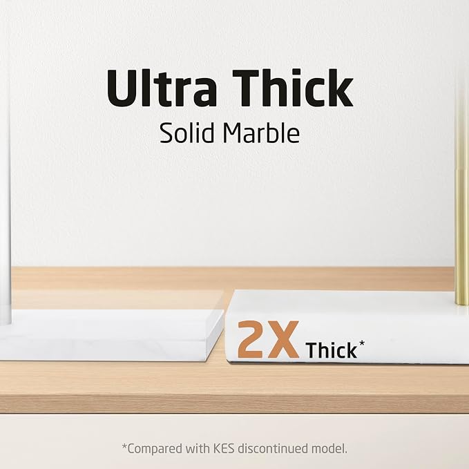 KES Gold Hand Towel Holder Stand, Marble Base, Countertop Swivel Towel Rack | Fits 2 Towels, Kithcen, Bathroom, Free Standing Design, 18/8 Stainless Steel Brushed Gold, BTH233-BZ