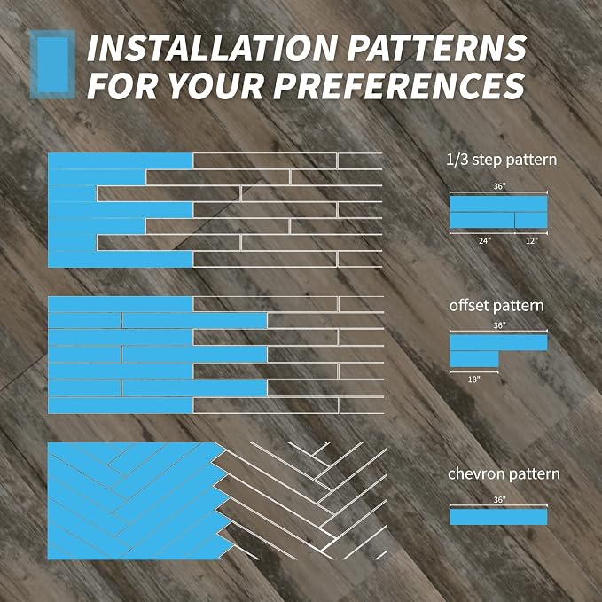 Art3d Wood Texture Peel and Stick Vinyl Floor Planks, 36-Pack, Old Wood | Cover 54 sq.ft, Waterproof, Self-Adhesive, Scratch Resistant, Premium Vinyl, Ideal for Bedroom, Living Room, Kitchen, RV