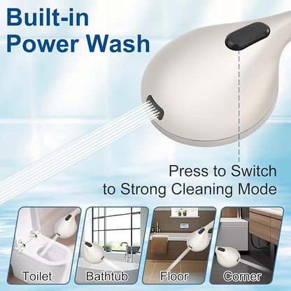 Shower Head with Handheld - Extra Long Hose and All Metal Holder, Low Flow | All Metal Holder and Long Hose, Multi Mode Adjustment High Pressure Showerhead Sprayer
