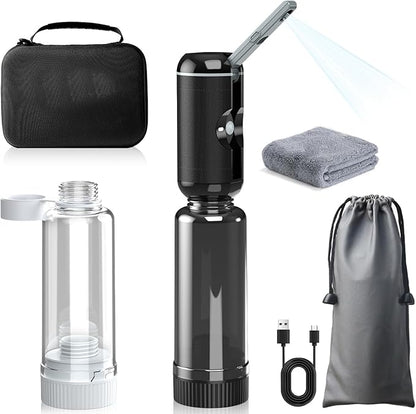 Portable Bidet for Travel,IPX6 Waterproof Electric Travel Bidet Sprayer with Two Water Bottles, Rechargeable High Pressure Handheld Bidets Perfect for Personal Hygiene Cleaning