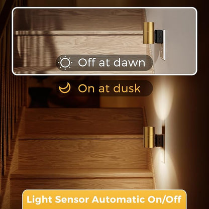 L LOHAS LED Night Light, Dimmable Night Lights Plug into Wall | 2 Pack Automatic Nightlight with Light Sensor, 3000K Soft White 0-100LM Modern Nightlight for Kids Bedroom Hallway