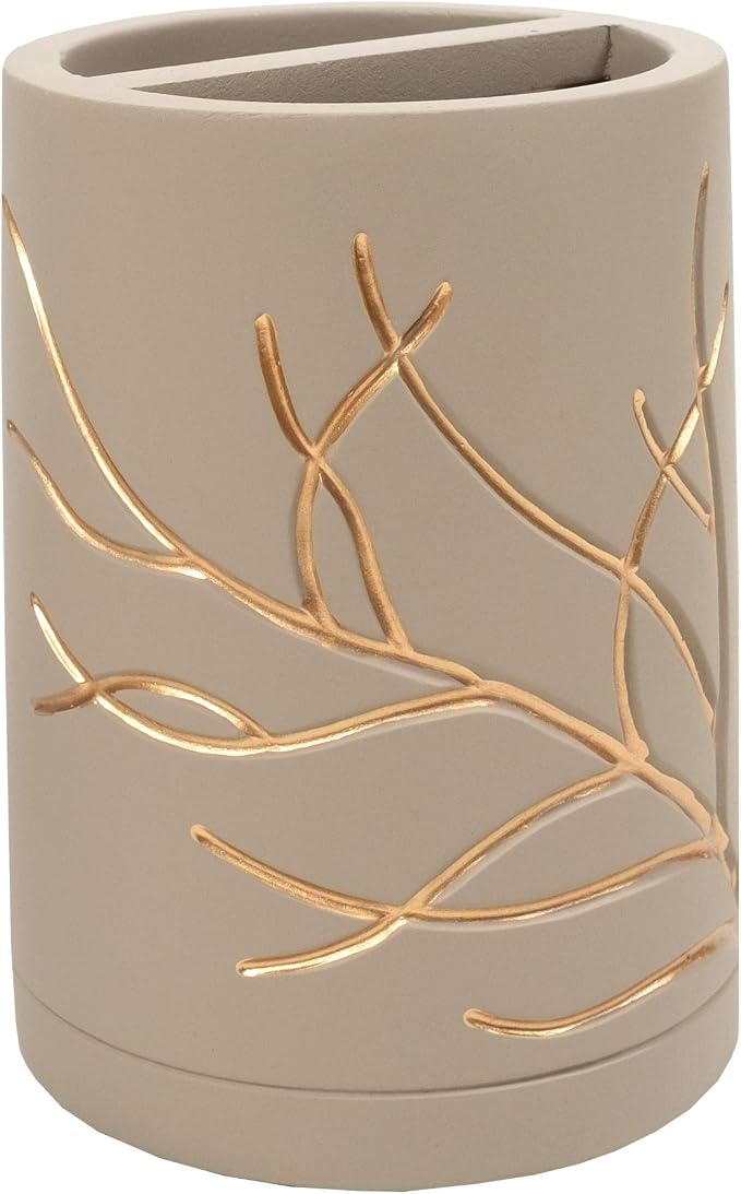 Sweet Home Collection Bathroom Accessories Sets Unique Collections Modern Classic Contemporary Decorative Beautiful Designs Bath Shower Tub Décor, Toothbrush Holder, Branches