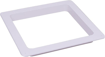 HENG'S INDUSTRIES Interior White Garnish | Great for RVs, Campers, Motorhomes | 6" Vertical Leg | Fits 16" x 16" Openings | 90146-C